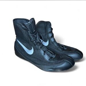 Nike Black and Silver Boxing boots